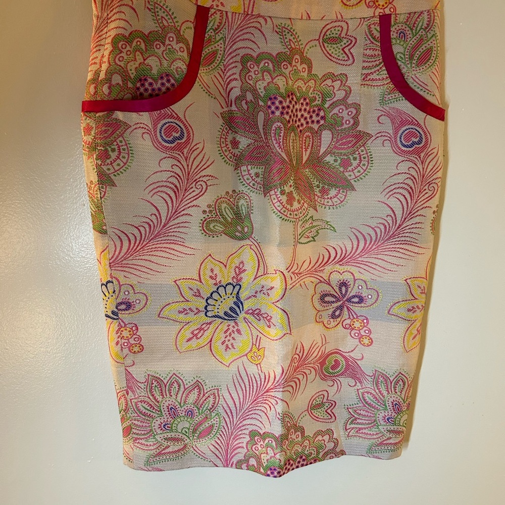 Multi colored pencil skirt
